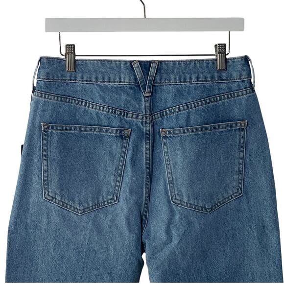 VERONICA BEARD WOMENS 23 DYLAN HIGH RISE STRAIGHT LEG CUFFED ANKLE JEANS BLUE - Picture 10 of 14